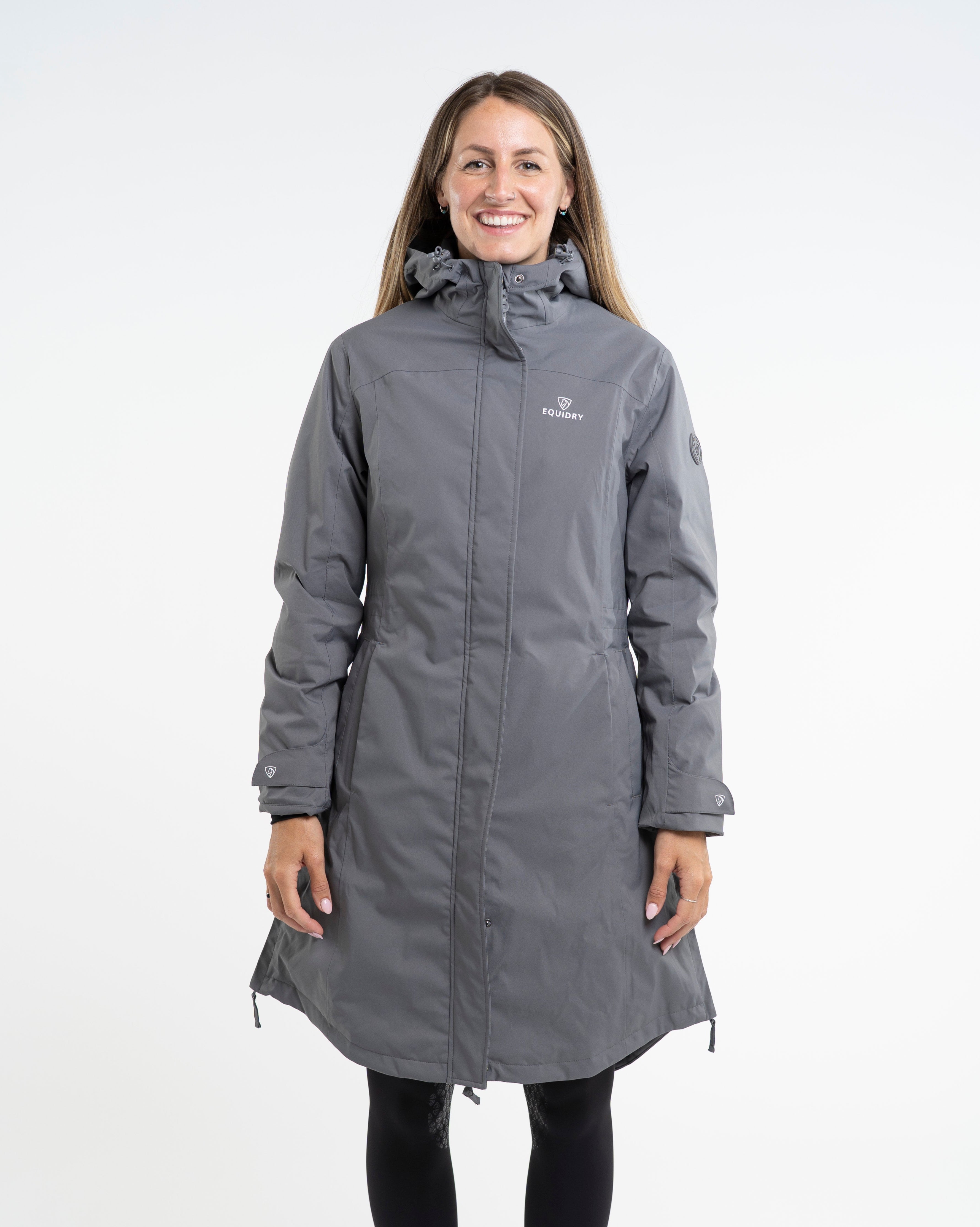 EQUIDRY  Bronte Waterproof Riding Coat Women's Grey