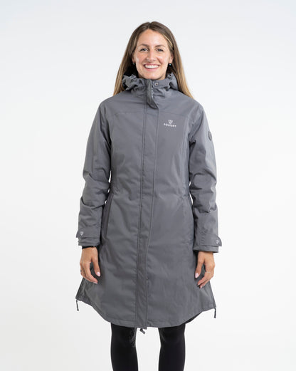 EQUIDRY  Bronte Waterproof Riding Coat Women's Grey