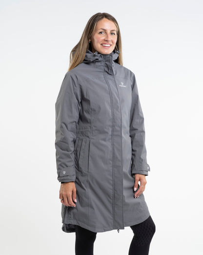 EQUIDRY  Bronte Waterproof Riding Coat Women's Grey