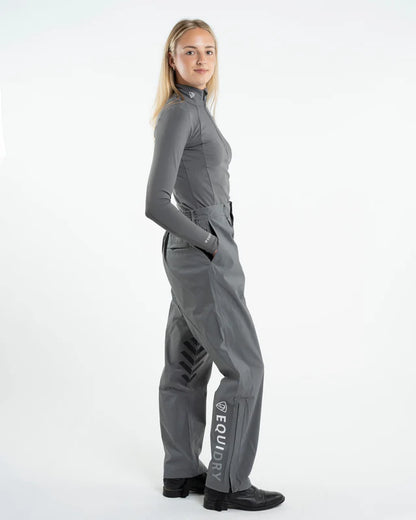 EQUIDRY Waterproof Trousers Unlined Women's Grey