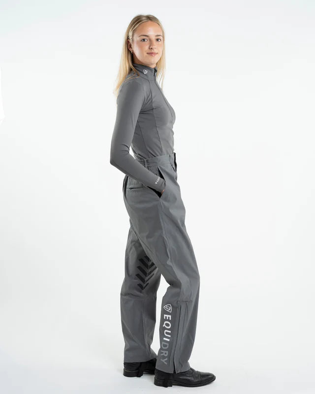 EQUIDRY Waterproof Trousers Unlined Women's Grey