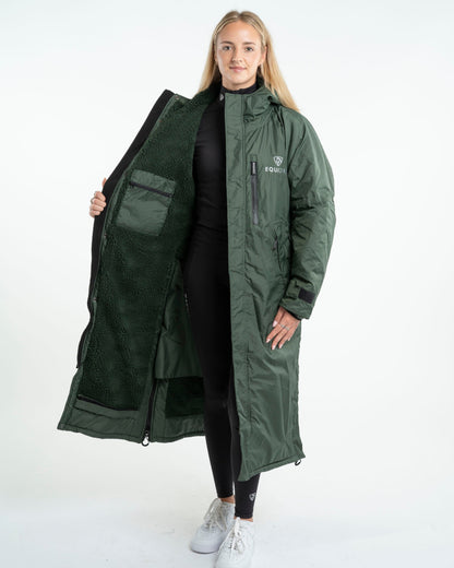 EQUIDRY Evolution Women's Thick Fleece Black Forest Green/Green