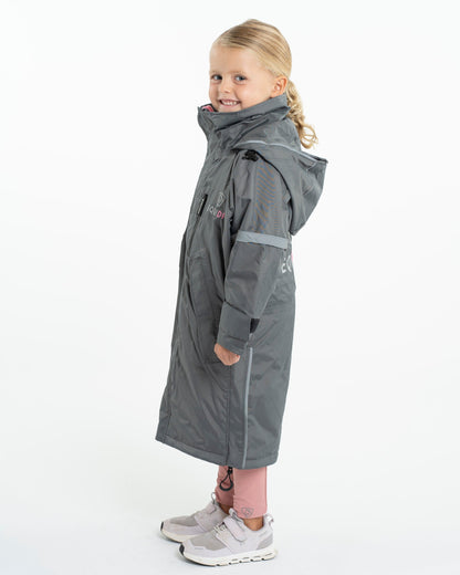 EQUIDRY Evolution Children's Thin Fleece Reflective Grey/Penelope Pink