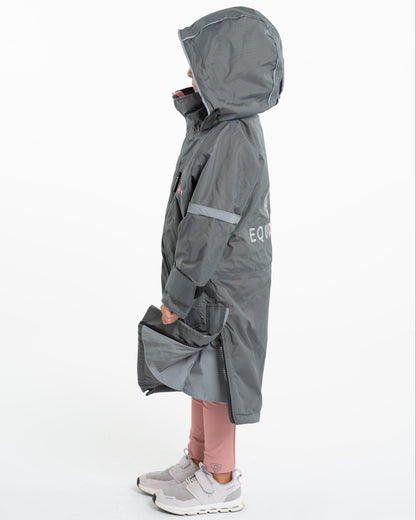 EQUIDRY Evolution Children's Thin Fleece Reflective Grey/Penelope Pink
