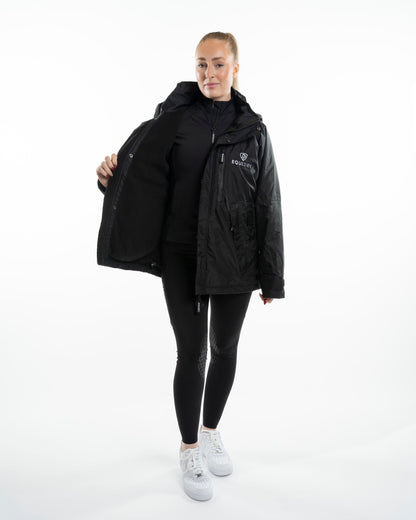 EQUIDRY Shortie Women's Thin Fleece Black/Black