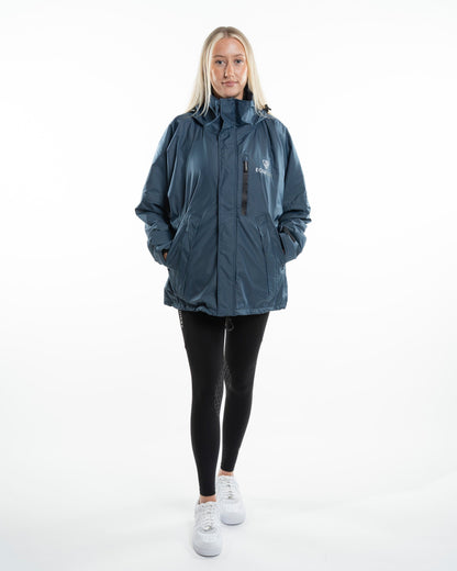 EQUIDRY Shortie Women's Thin Fleece Steel Blue/Blue