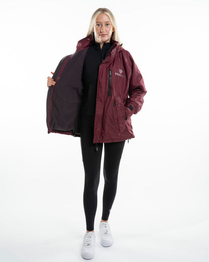 EQUIDRY Shortie Women's Thin Fleece Plum