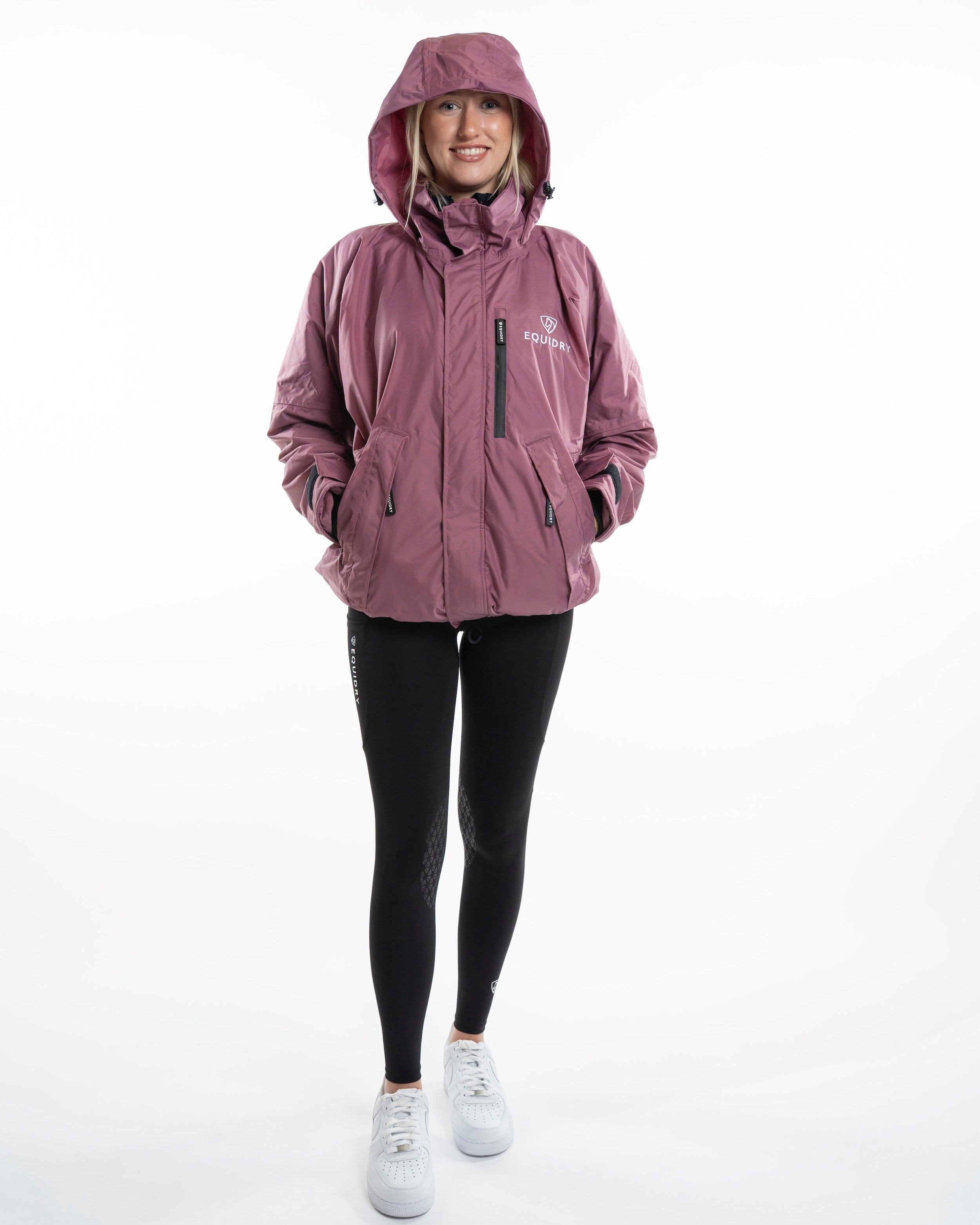 EQUIDRY Shortie Women's Waterproof Fleece Jacket Valerian - Buy Online at Equiflair