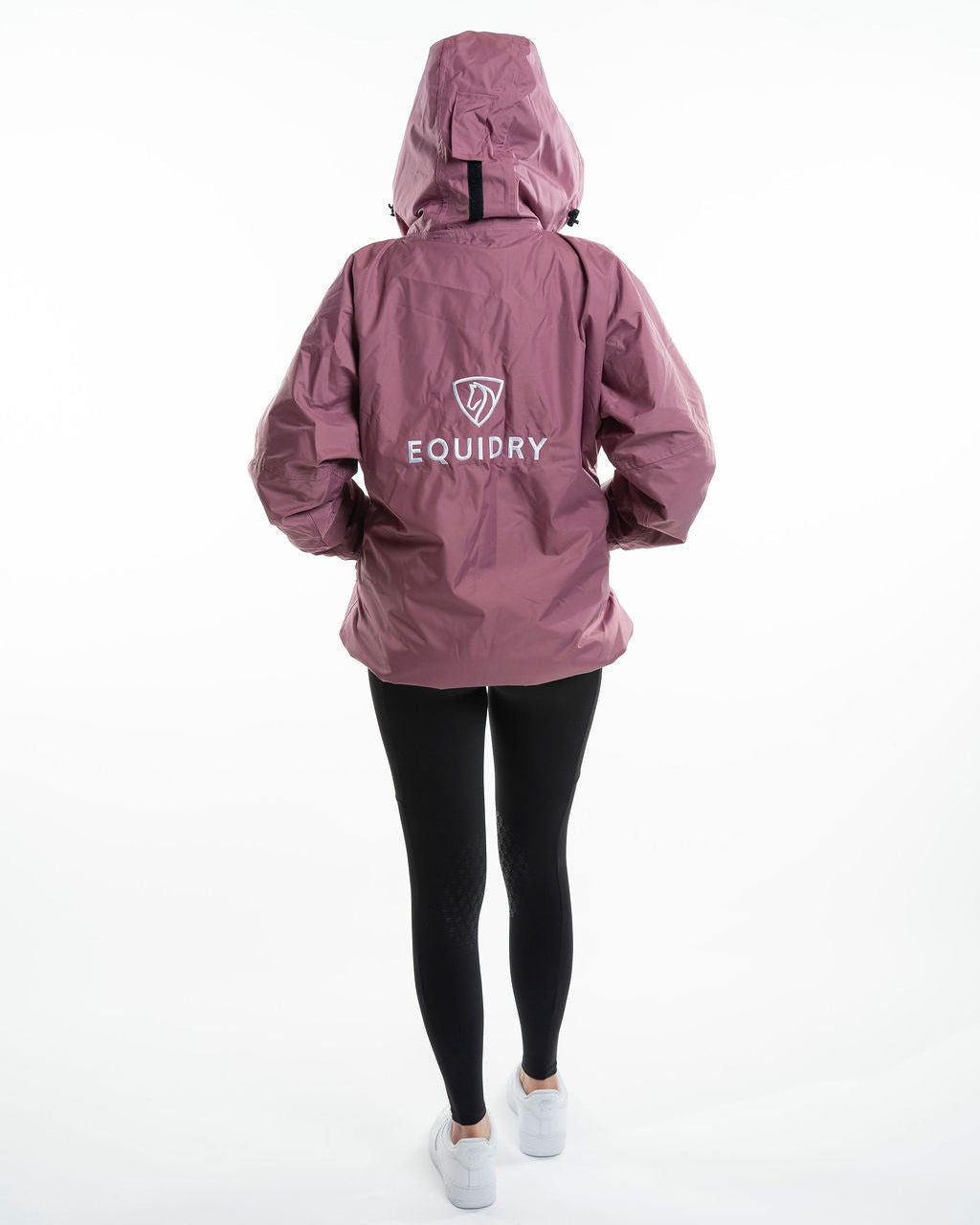 EQUIDRY Shortie Waterproof Jacket - Women's Fleece Lined, Valerian Color - Riding & Outdoor Apparel