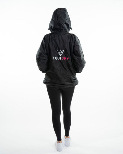 EQUIDRY Shortie Women's Thin Fleece Black/Peacock Pink