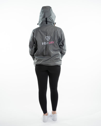 EQUIDRY Shortie Children's Thin Fleece Grey/Penelope Pink