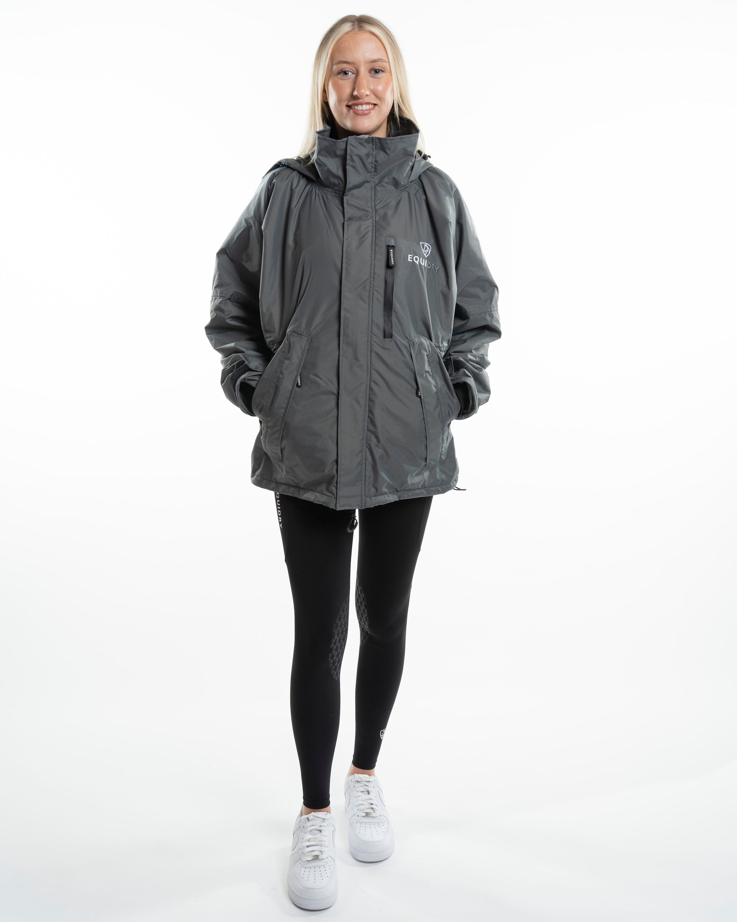 EQUIDRY Shortie Women's Thin Fleece Grey/Grey