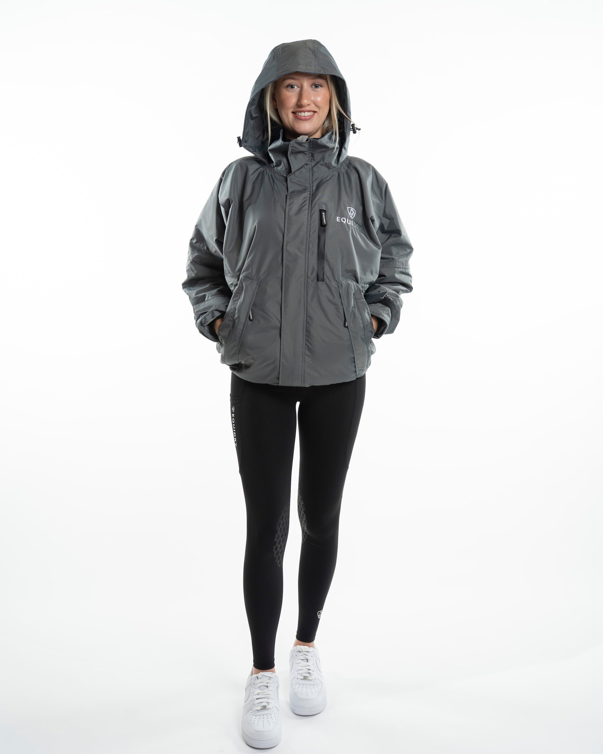 EQUIDRY Shortie Women's Thin Fleece Grey/Grey