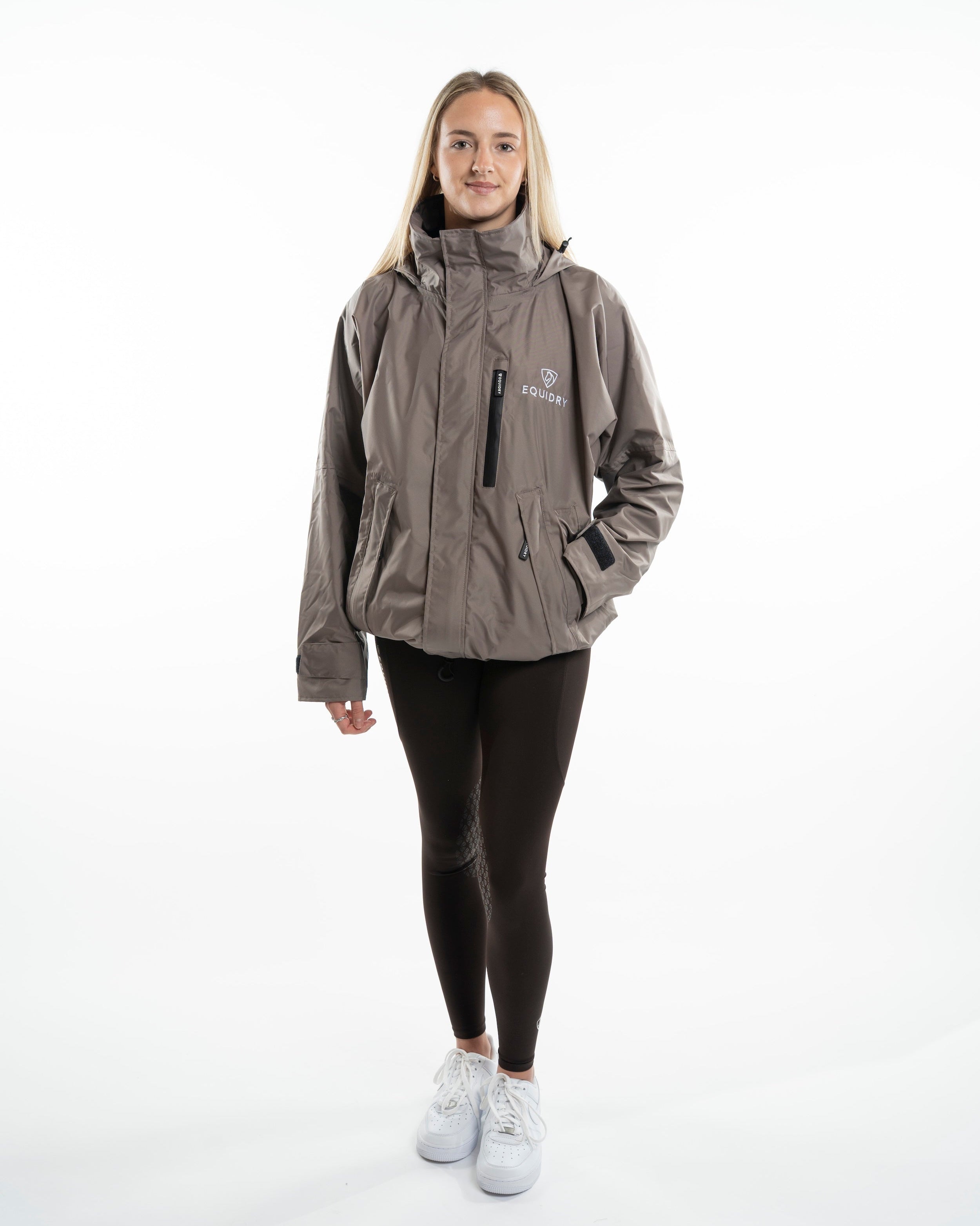 EQUIDRY Shortie Women's Thin Fleece Taupe