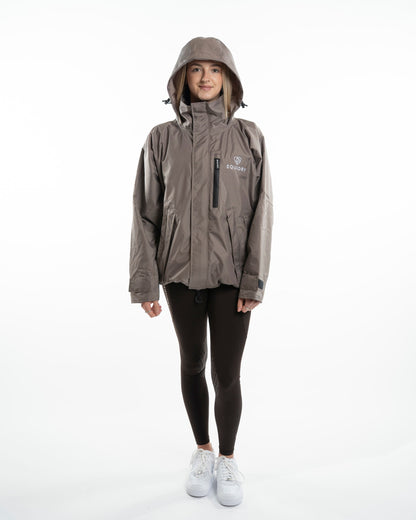 EQUIDRY Shortie Women's Thin Fleece Taupe