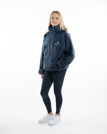 EQUIDRY Shortie Jacket - Women's Navy Waterproof Riding Jacket