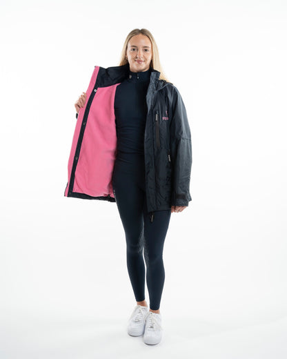 EQUIDRY Shortie Women's Thin Fleece Navy/Penelope Pink