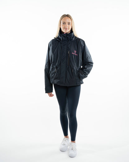 EQUIDRY Shortie Women's Thin Fleece Navy/Penelope Pink