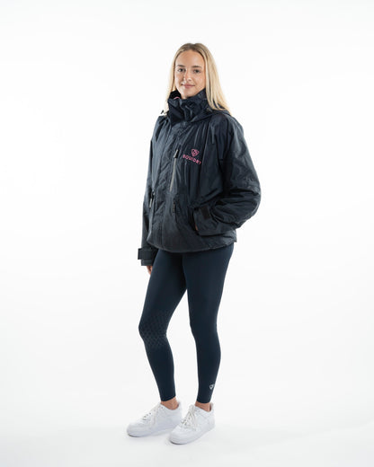 EQUIDRY Shortie Women's Thin Fleece Navy/Penelope Pink