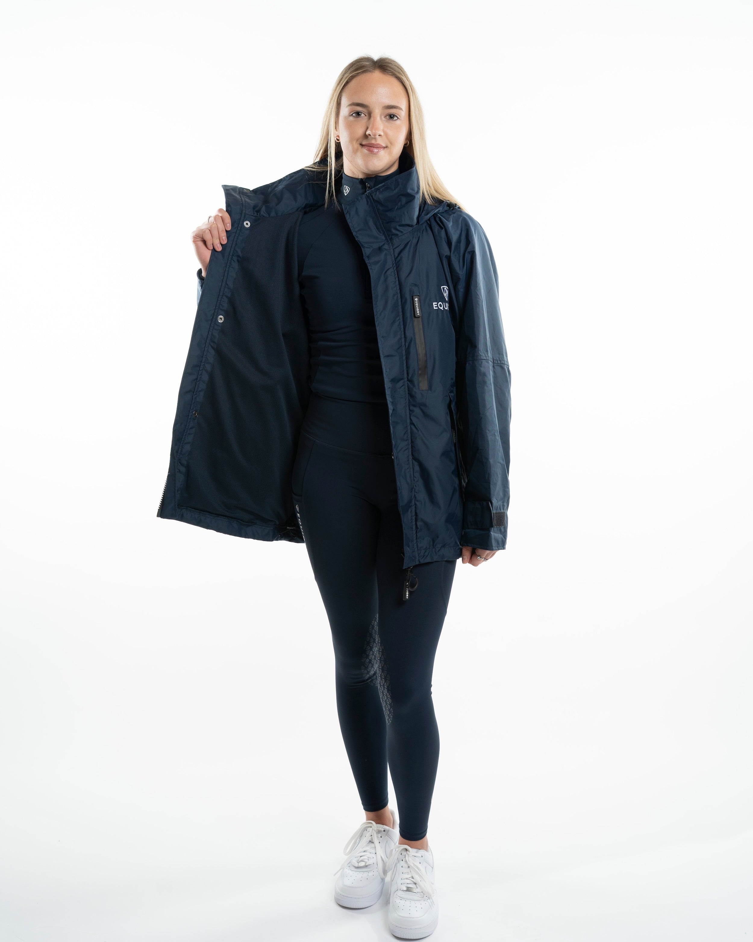 EQUIDRY Shortie Mac Women's Mesh Lining Navy