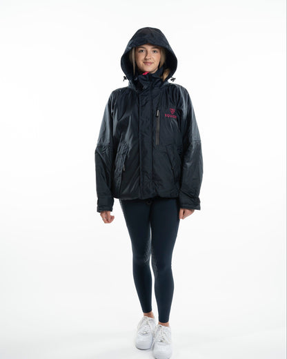 EQUIDRY Shortie Women's Thin Fleece Navy/Raspberry