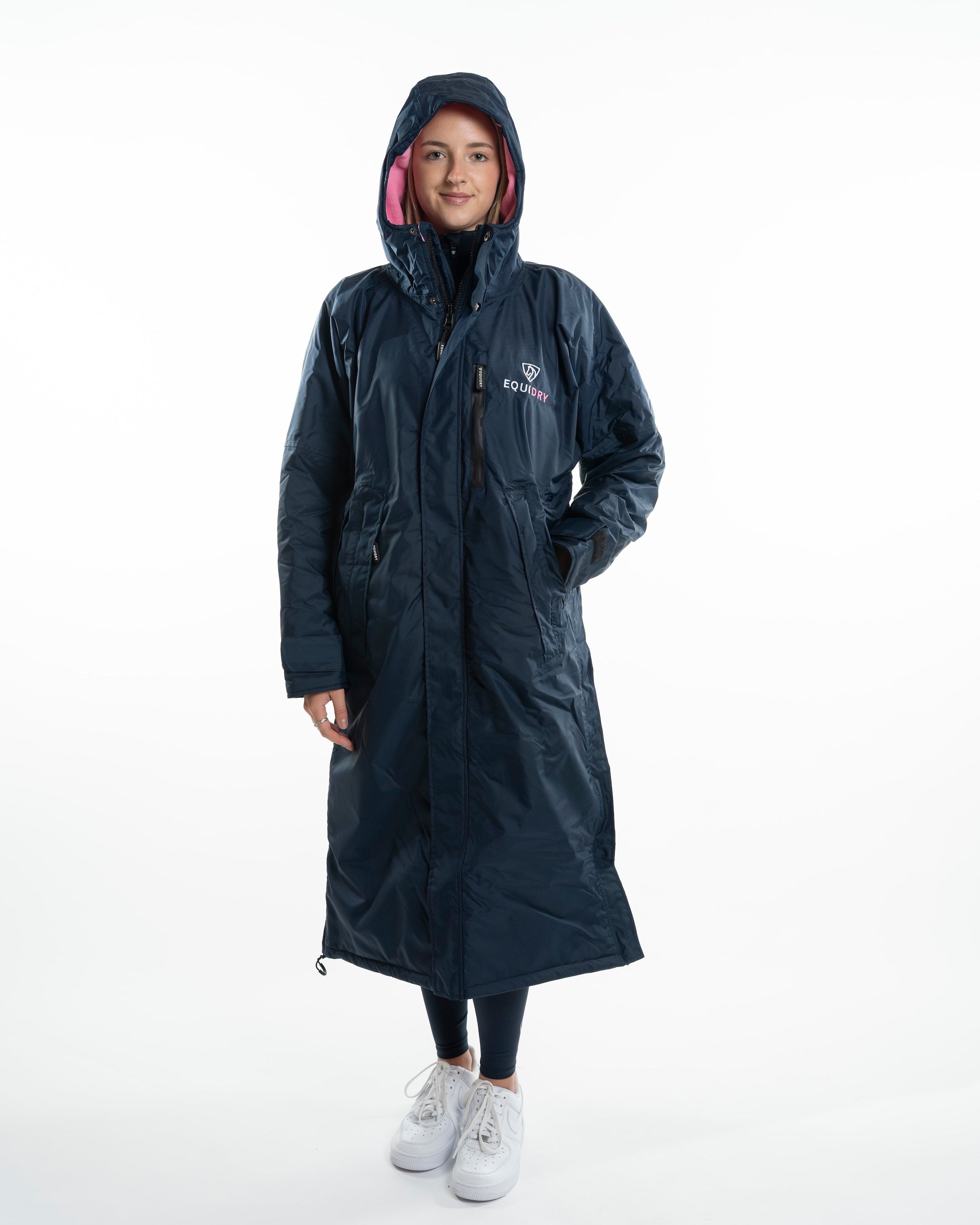 EQUIDRY Evolution Women's Thin Fleece Navy/Penelope Pink