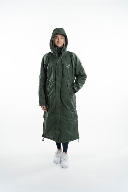 EQUIDRY Evolution Women's Thin Fleece Black Forest Green/Grey