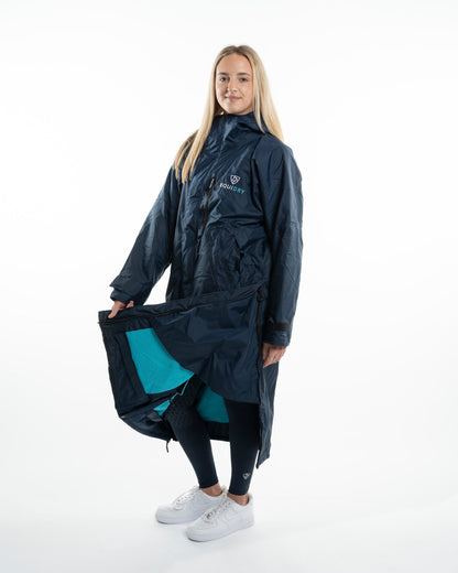 EQUIDRY Evolution Women's Thin Fleece Navy/Turquoise