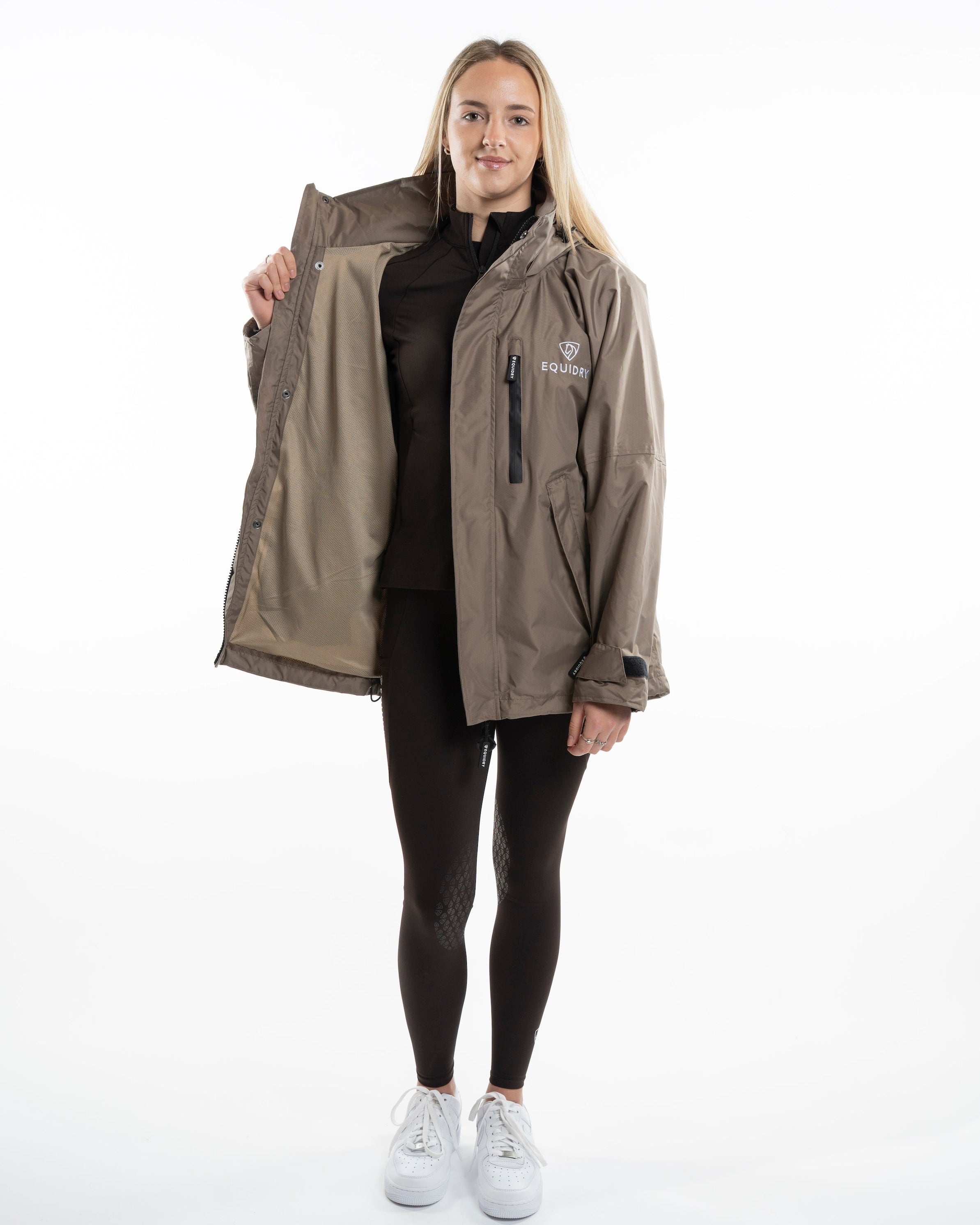 EQUIDRY Shortie Mac Women's Mesh Lining Taupe