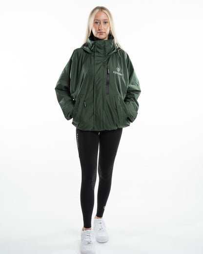 EQUIDRY Shortie Mac Women's Mesh Lining Black Forest Green