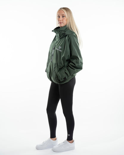 EQUIDRY Shortie Mac Women's Mesh Lining Black Forest Green