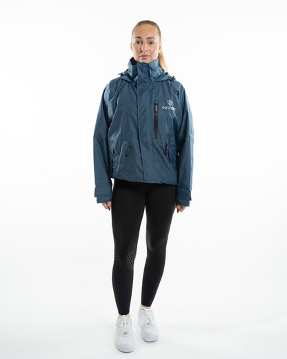 EQUIDRY Shortie Mac Women's Mesh Lining Steel Blue