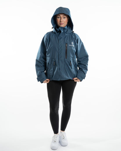 EQUIDRY Shortie Mac Women's Mesh Lining Steel Blue