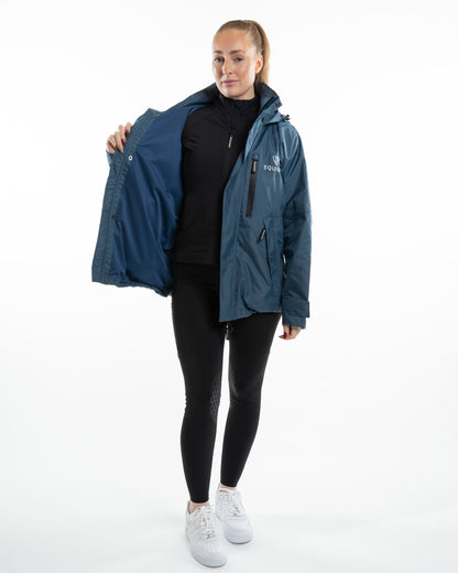 EQUIDRY Shortie Mac Women's Mesh Lining Steel Blue