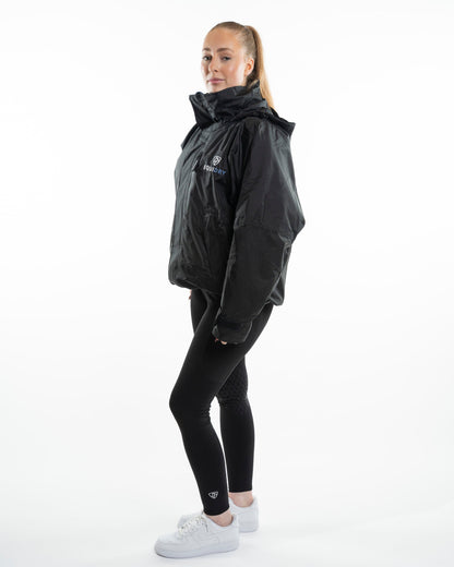 EQUIDRY Shortie Women's Thin Fleece Black/Lilac