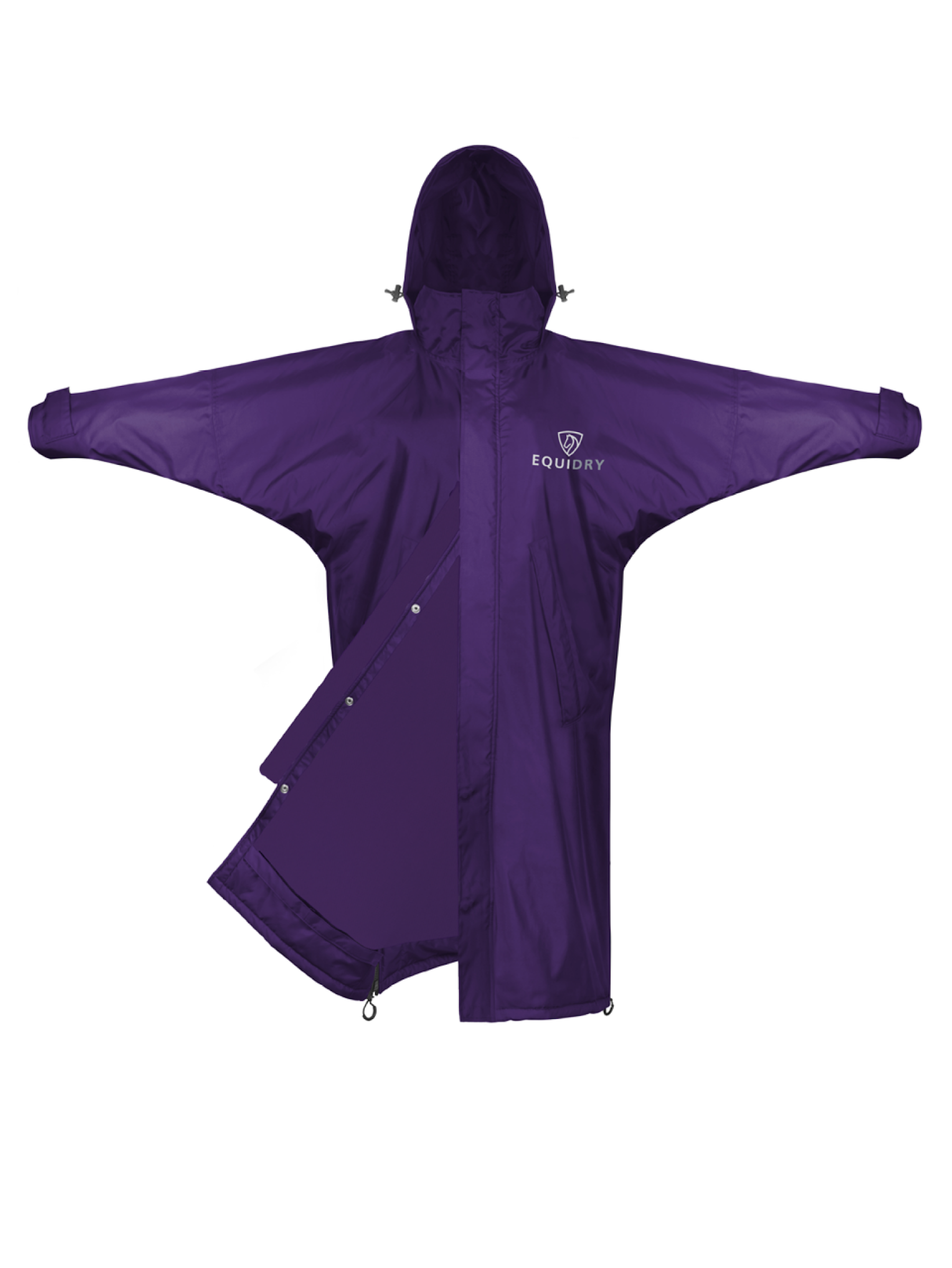 EQUIDRY Evolution Women's Purple Waterproof Equestrian Riding Coat Image
