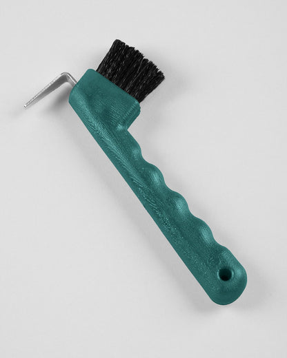 Peacock Blue Equine Hoof Pick with Brush. Ergonomic Hoof Cleaner Tool for Horses. - Premier Equine Hoof Care…