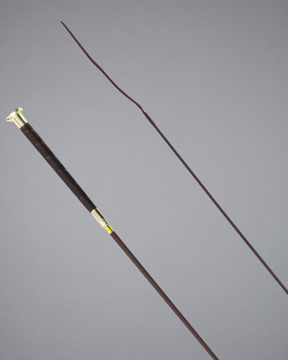 Premier Equine Erula Dressage Whip - Brown Riding Crop for Horse Training & Equestrian Sports