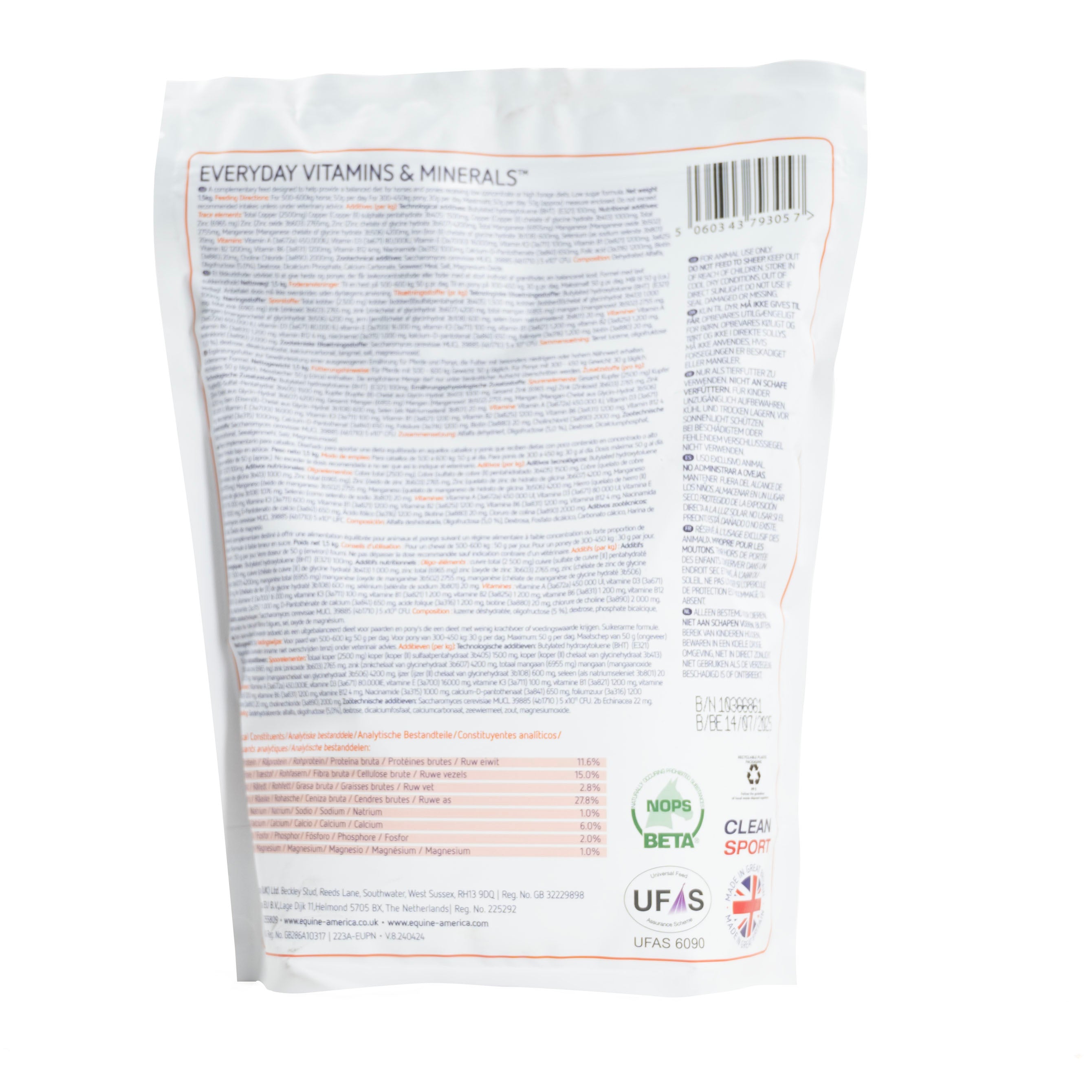 Everyday Vitamins & Minerals Horse Supplement