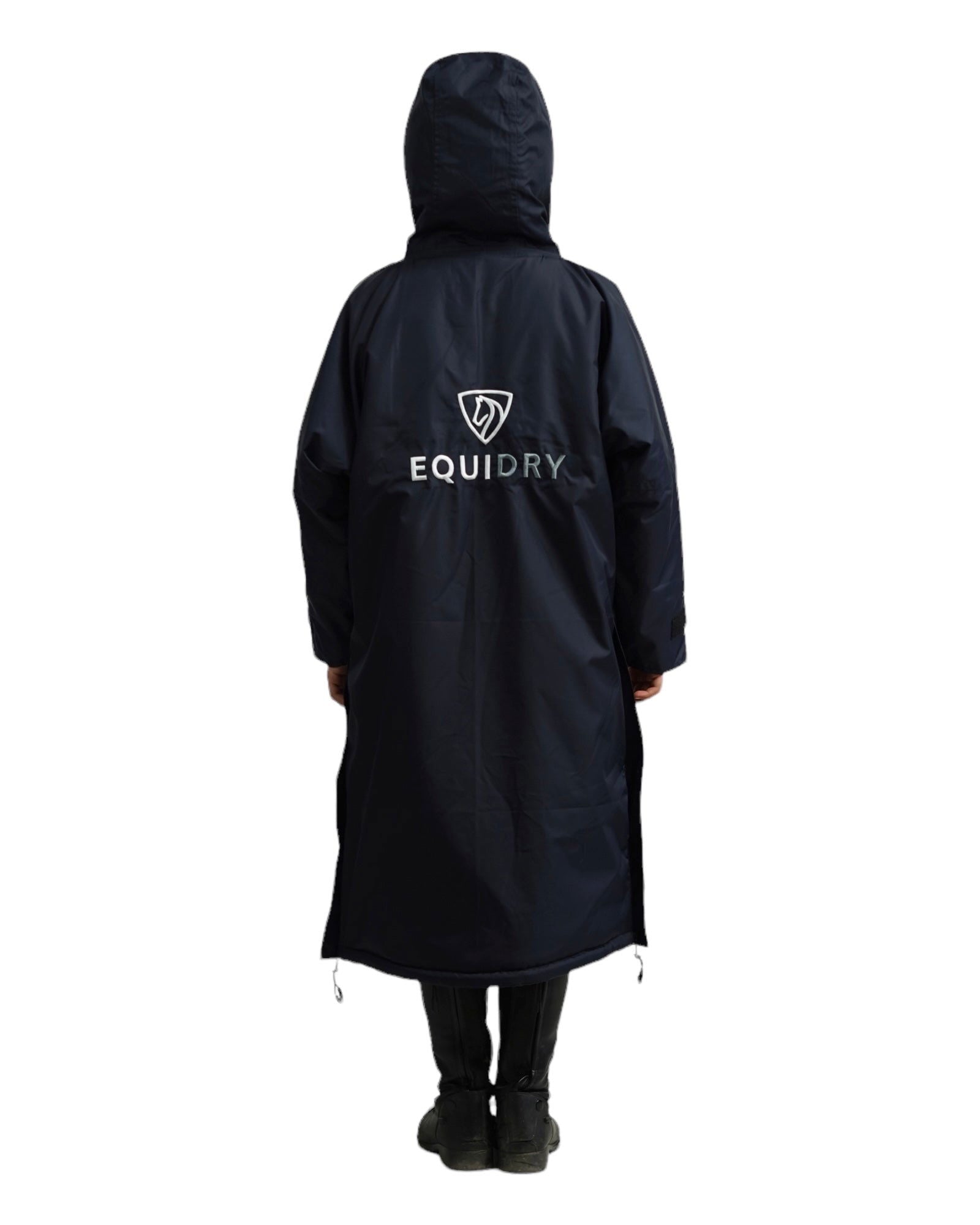 Equidry Children's Navy Riding Coat - Waterproof, Fleece-Lined Equestrian Outerwear