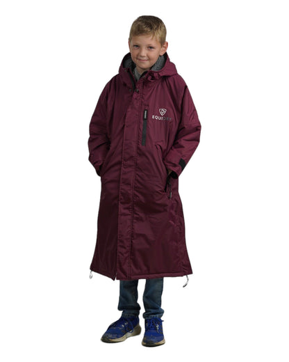 Evolution Children's | Thick Fleece | Fixed Hood | Plum/Grey - EQUIDRY
