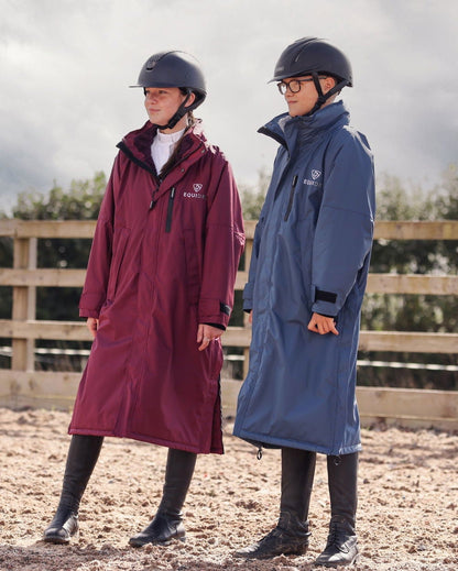 Evolution Children's | Thick Fleece | Stowaway Hood | Plum/Plum - EQUIDRY