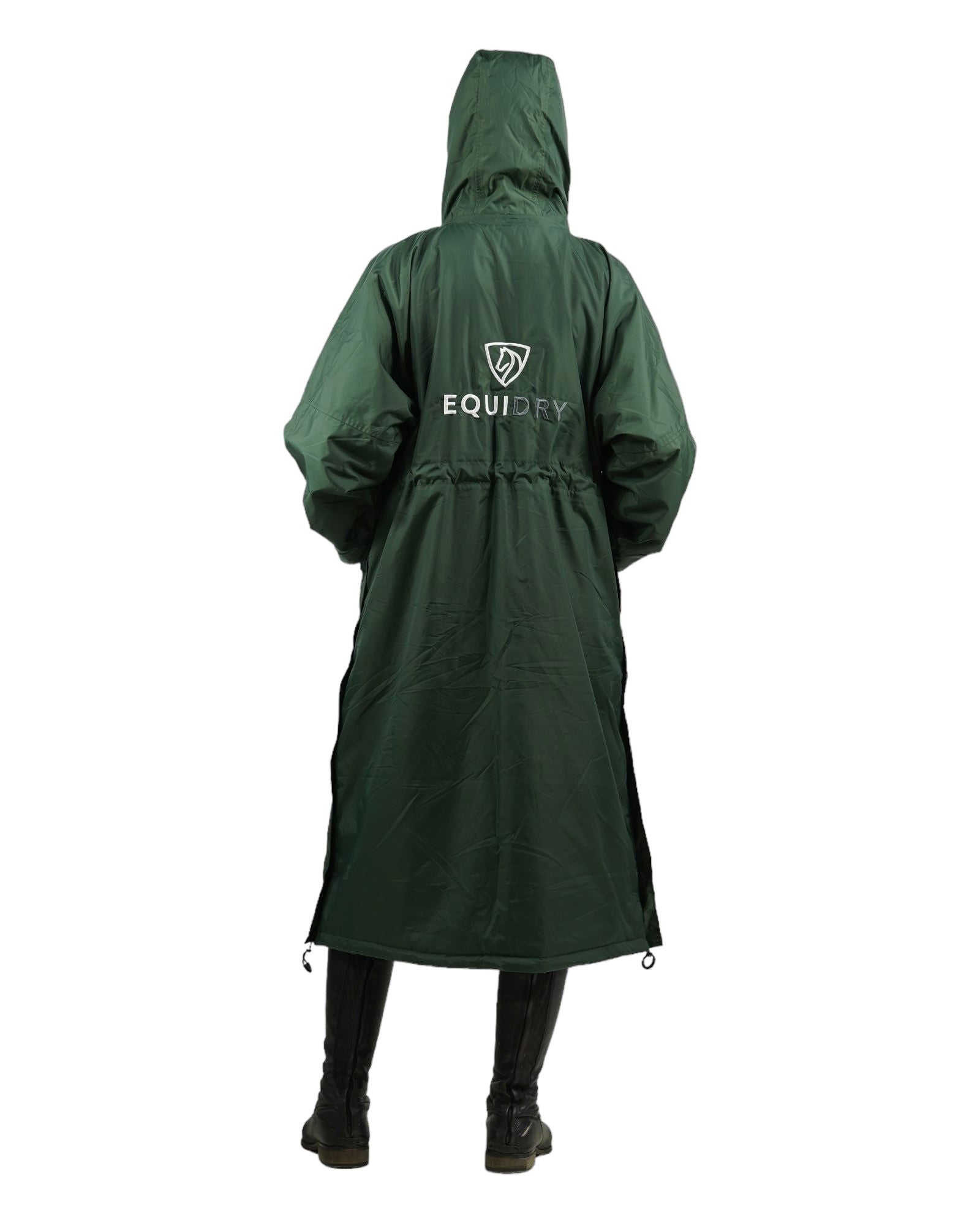Evolution Children's | Thin Fleece | Fixed Hood | Black Forest Green - EQUIDRY