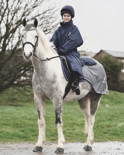 Evolution Children's | Thin Fleece | Stowaway Hood | Navy/Navy - EQUIDRY