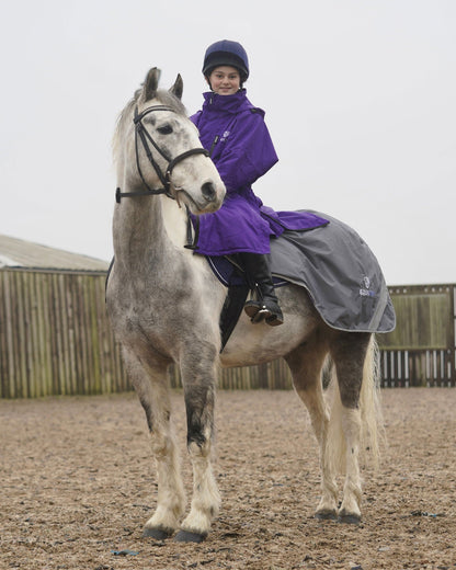 Evolution Children's | Thin Fleece | Stowaway Hood | Purple - EQUIDRY