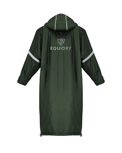 Evolution Children's | Thin Fleece | Stowaway Hood | Reflective | Black Forest Green - EQUIDRY