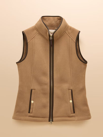 Joules Heritage Tan Fleece Gilet - Women's Country Vest by Equiflair