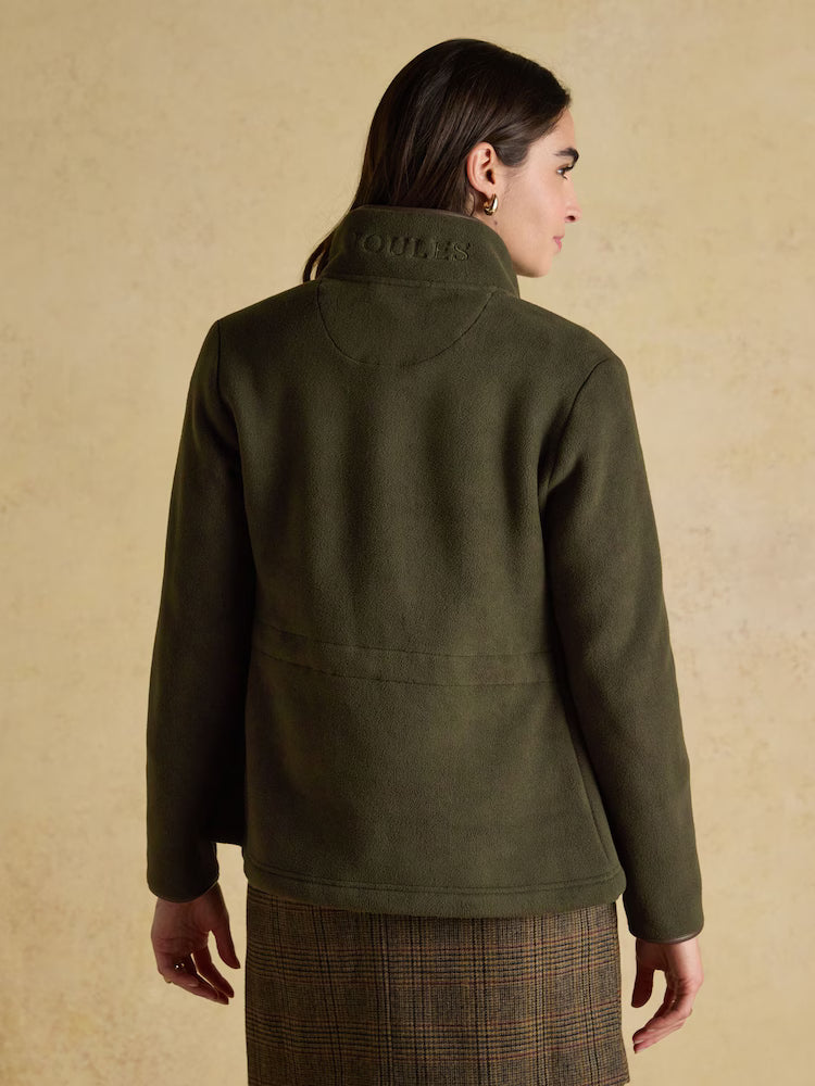 Joules Heritage Green Regular Zip Through Fleece