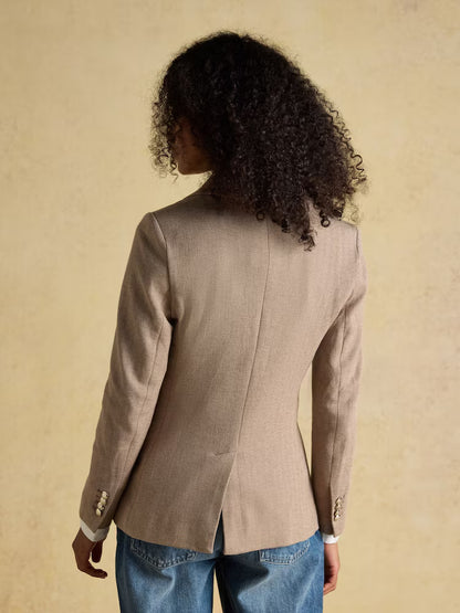 Joules Albury Blazer Tan Brown