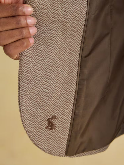 Joules Albury Blazer Tan Brown